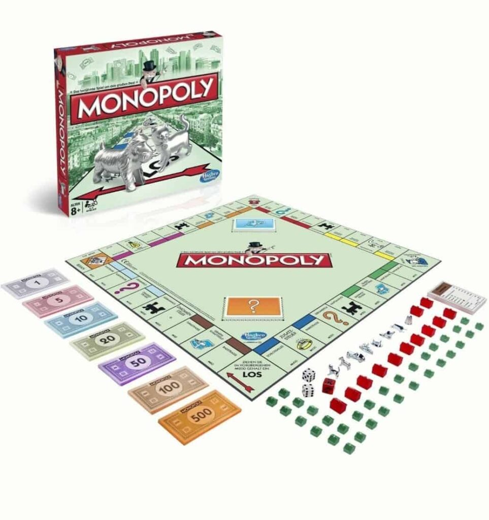 Monopoly is een klassiek gezelschapsspel voor alle leeftijden waarin spelers proberen een monopolie op te bouwen