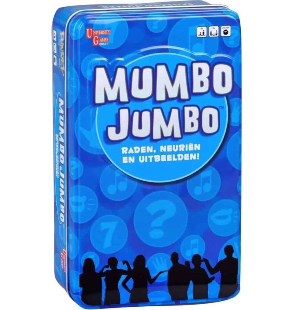 Mumbo Yumbo is een compact spel waarin je de juiste antwoorden moet raden